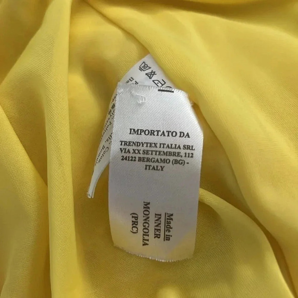 Ca’ Vagan Large bright yellow lined dress and pockets - Picture 5 of 6